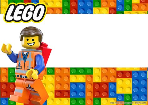 Free Lego Invitation Template 5