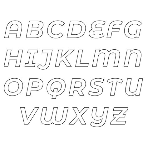 Free 4 Inch Letter Stencils Printable Templates