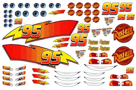 Free Lightning McQueen decals