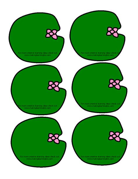 Free Lily Pad Template