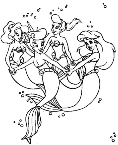 Free Little Mermaid coloring pages