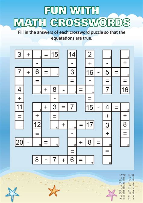 Free Math Crossword Puzzles