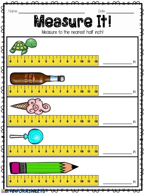 Free measurement worksheets for kids