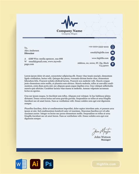 Free Medical Letterhead Template