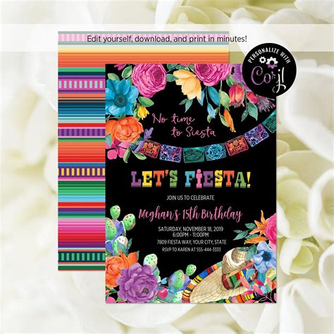 Free Mexican Party Invitation Template