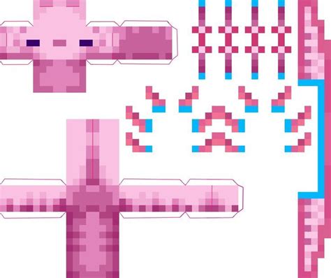 Free Minecraft Axolotl Skin Templates