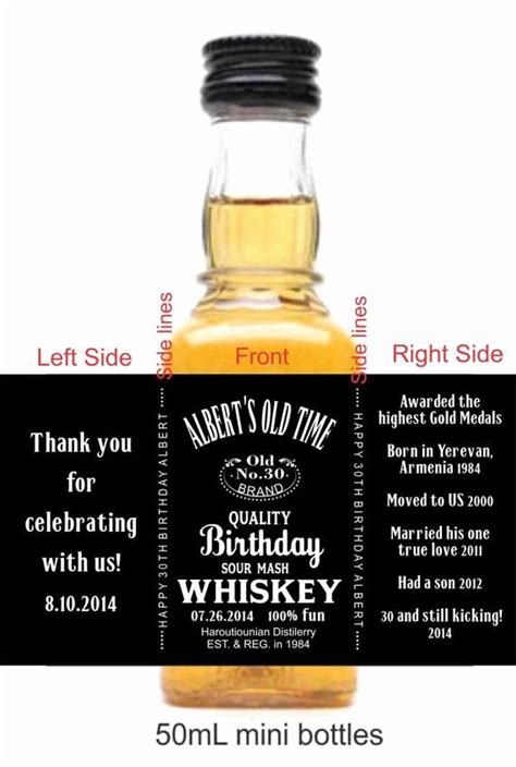 Free Mini Liquor Bottle Label Template Download