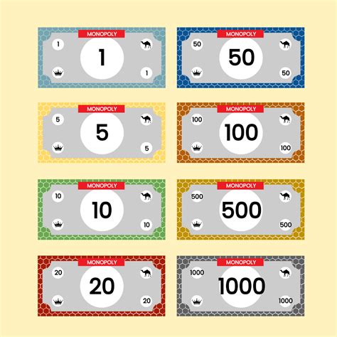 Free Monopoly money template example