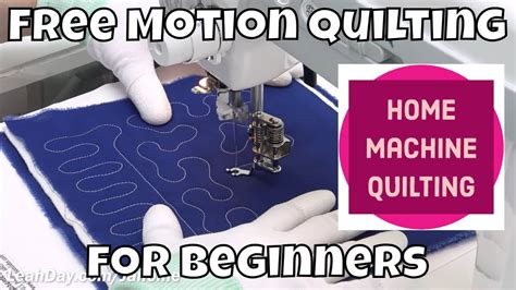 Free motion quilting machine