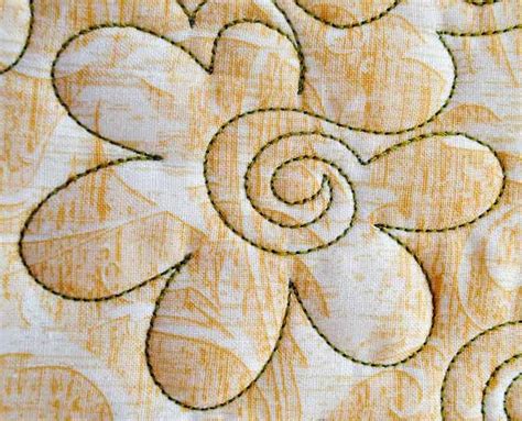 Free motion quilting pattern - flowers