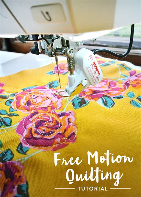 Free motion quilting tutorials