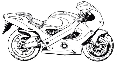 Free Motorcycle Coloring Pages