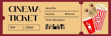 Free Movie Ticket Template 1