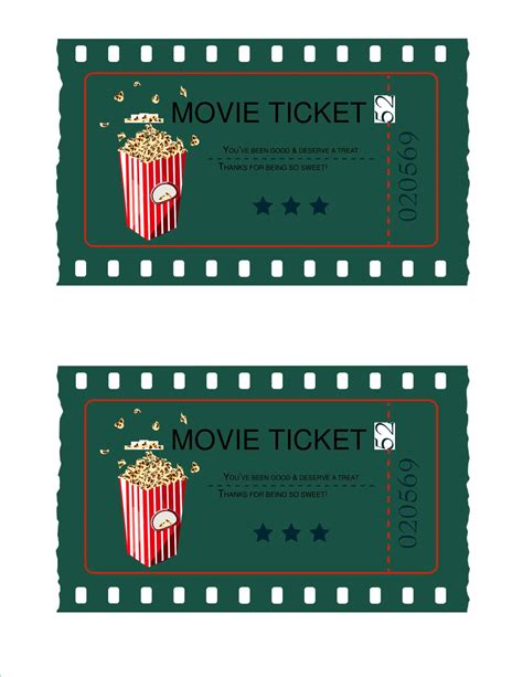 Free Movie Ticket Templates