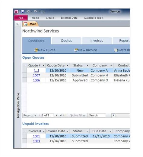 Free MS Access Templates