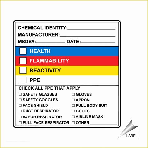 Free MSDS Labels