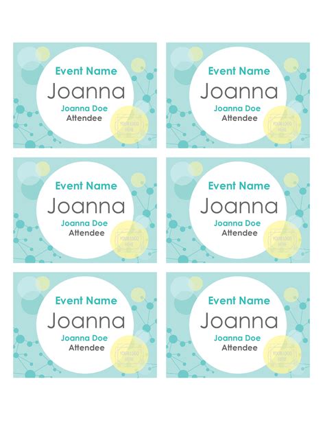 Free Name Tag Templates for Events