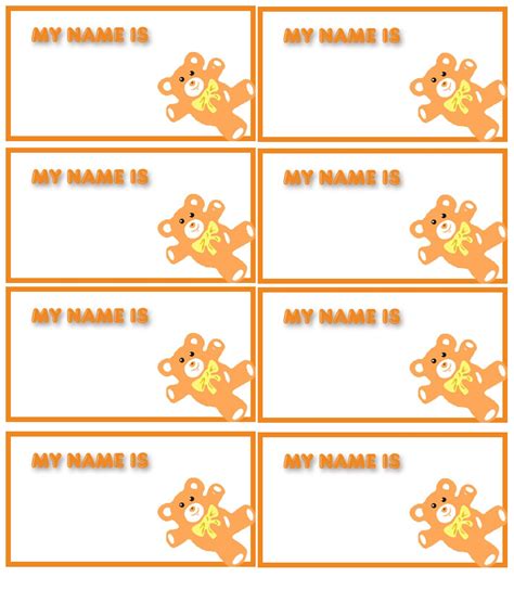 Free name tags for birthday parties