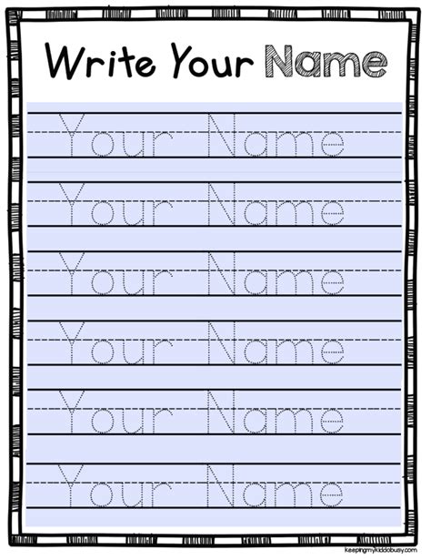 free name tracing templates for older children