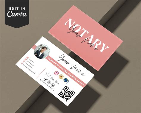 Free Notary Public Business Card Templates