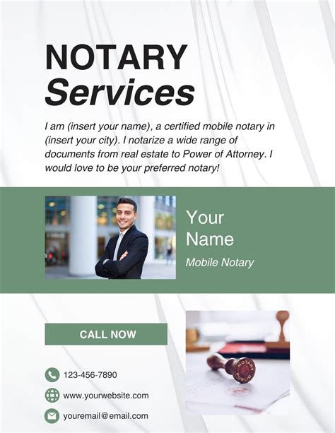 Free Notary Public Flyer Templates