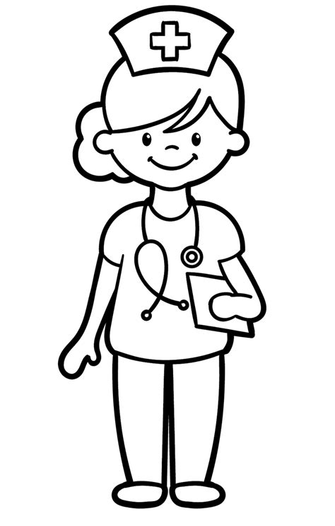 Free nurse coloring pages for print