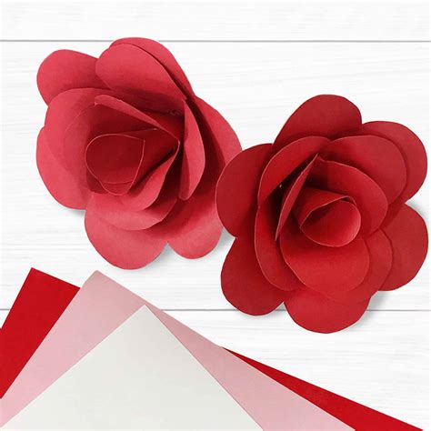 Free Paper Rose Template