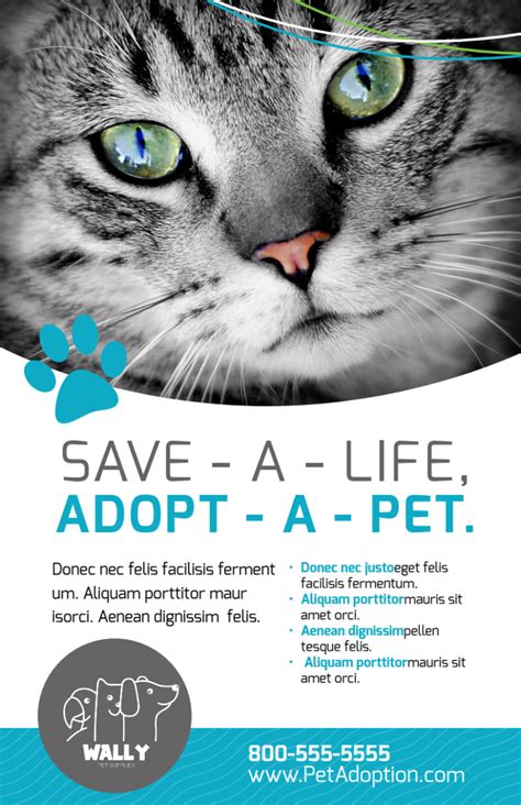 Free Pet Adoption Flyer Template 1