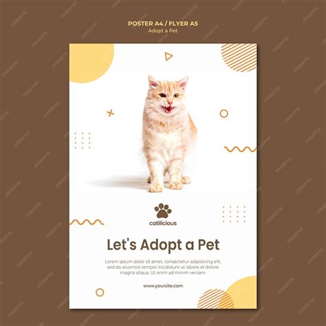 Free Pet Adoption Flyer Template 4