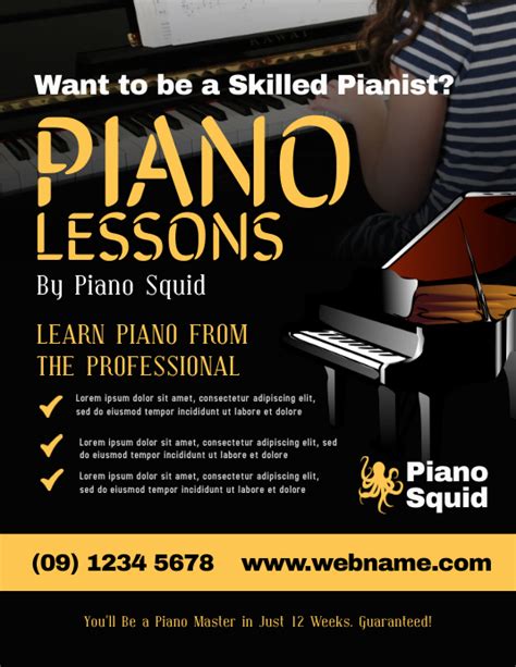 Free Piano Lessons Flyer 2