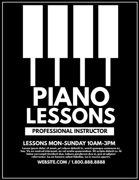 Free Piano Lessons Template 5