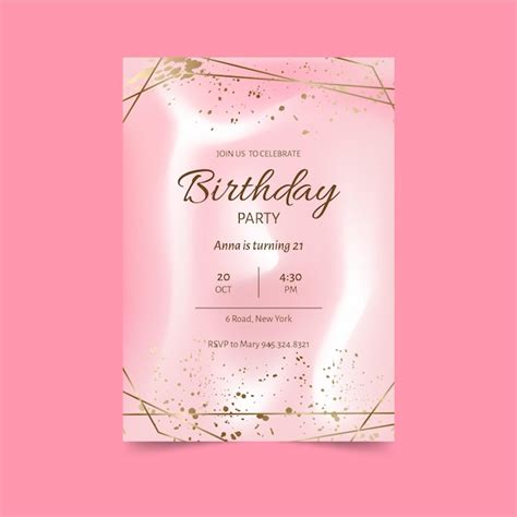 Benefits of Using a Free Pink Birthday Invitation Template