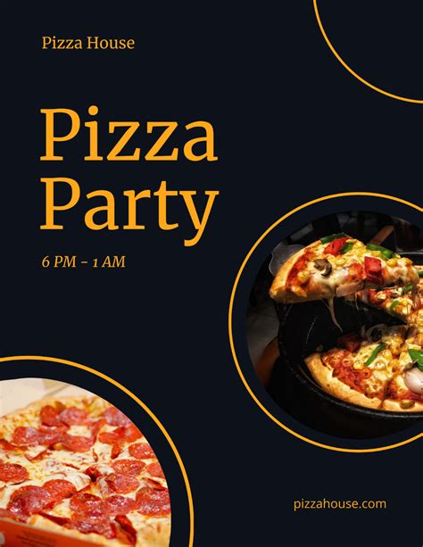 Free Pizza Party Flyer Template