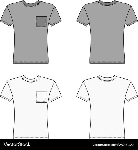 Free Pocket T-Shirt Design Template Download