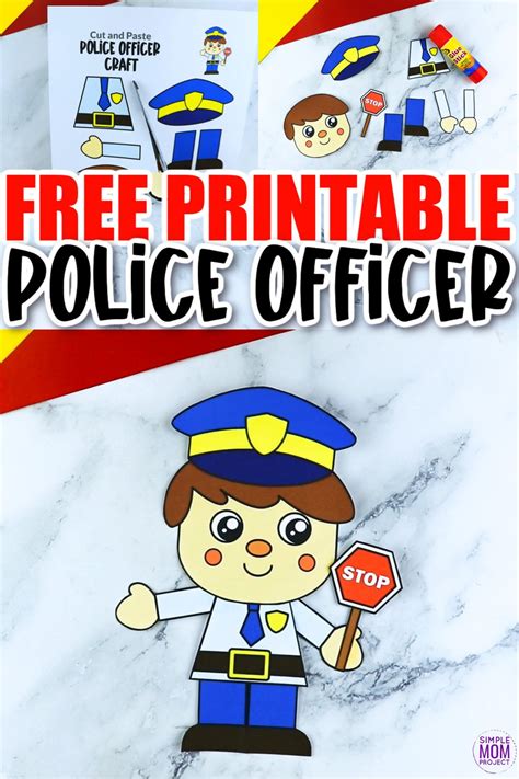 Free police officer printable crafts