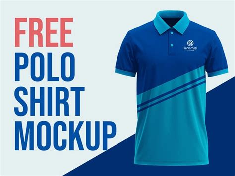 Free polo shirt template PSD designs