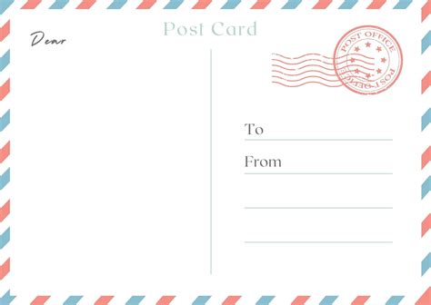 Free Postcard Template 10