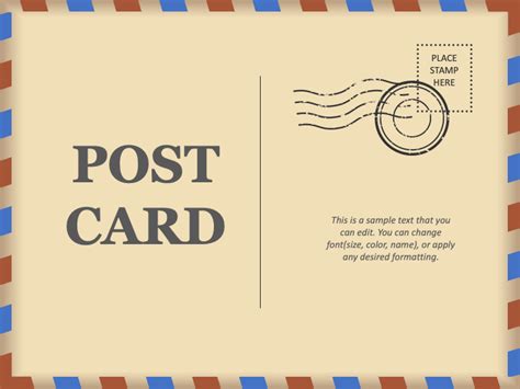 Free postcard templates in Google Slides gallery