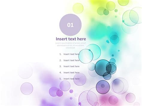 Free PowerPoint bubble template example