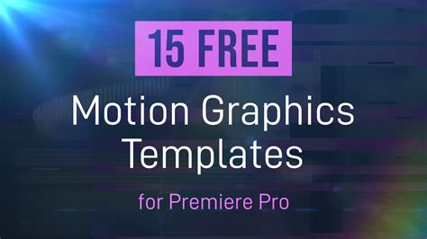 Free Premiere Motion Graphics Templates