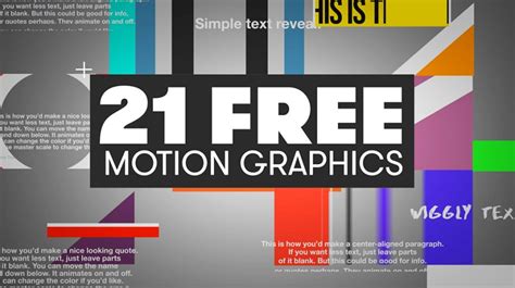 Free Premiere Motion Graphics Templates