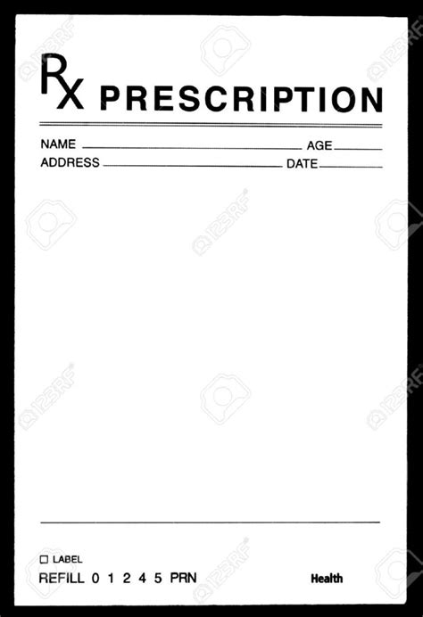 Free Prescription Pad Template