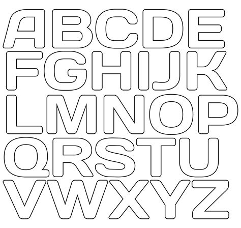 Free Printable Alphabet Stencils for Kids