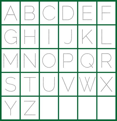 Free Printable Alphabet Tracing Templates