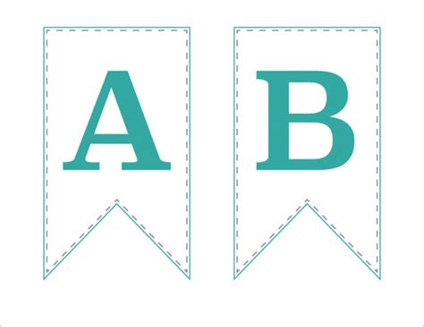 Free printable banner letters for baby showers