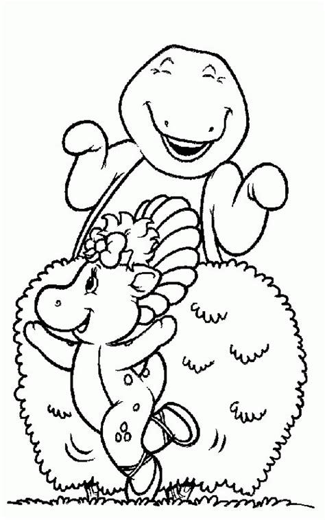 Free printable Barney coloring pages