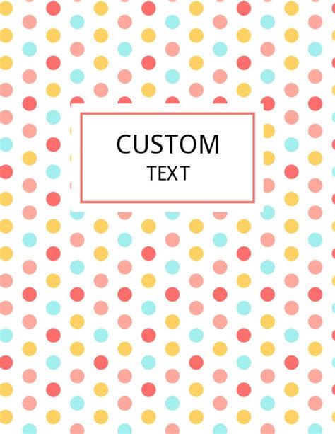 Free Printable Binder Covers With Polka Dots