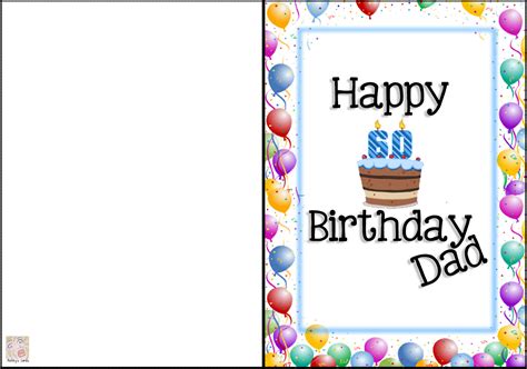 Free Printable Birthday Cards for Dad Templates 10