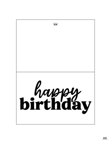 Free Printable Black and White Birthday Cards