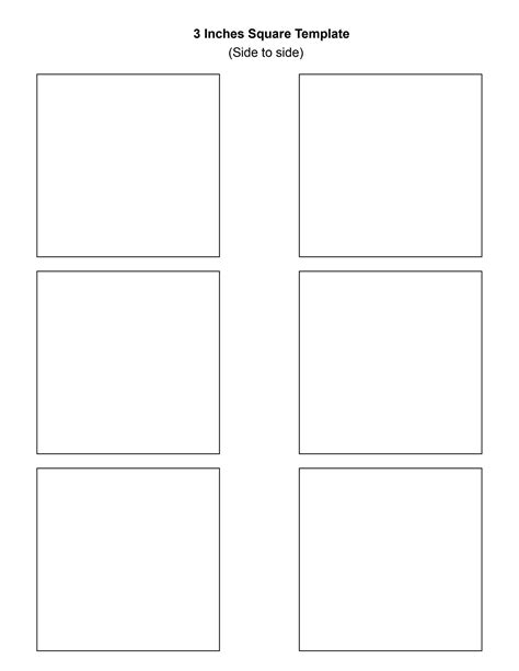 Free Printable Blank Square Templates for Brochures